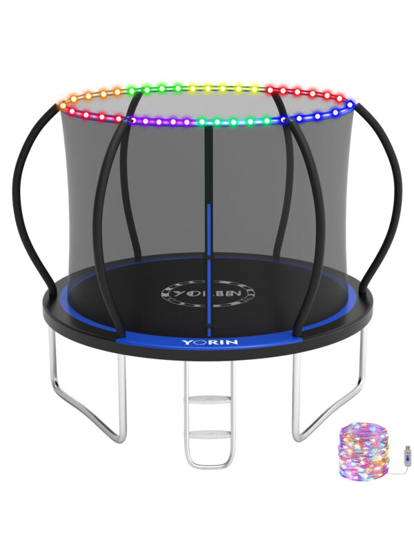 Beta Lite Series Trampoline with Light Blue - 10FT