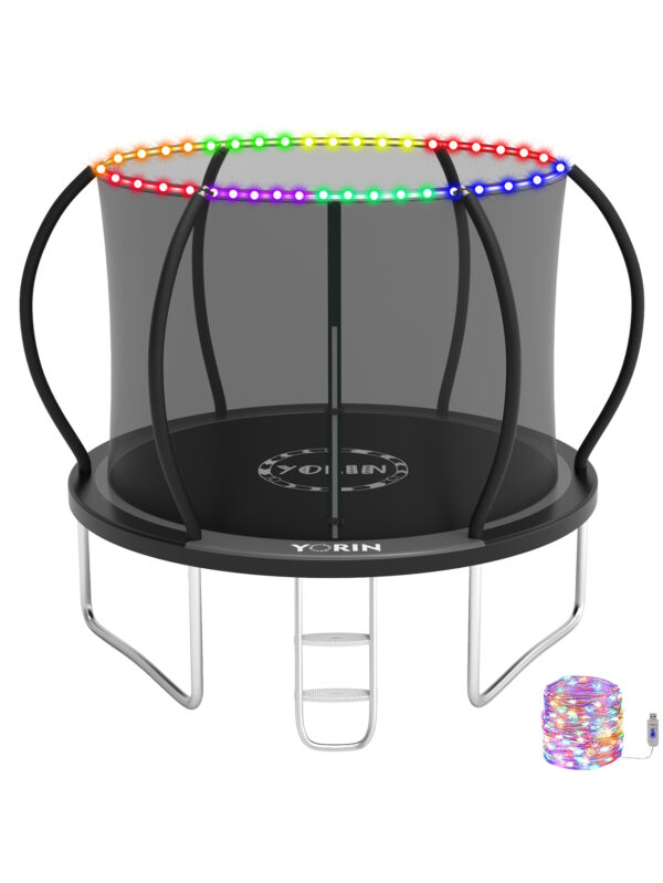 Beta Lite Series Trampoline with Light Black - 10FT