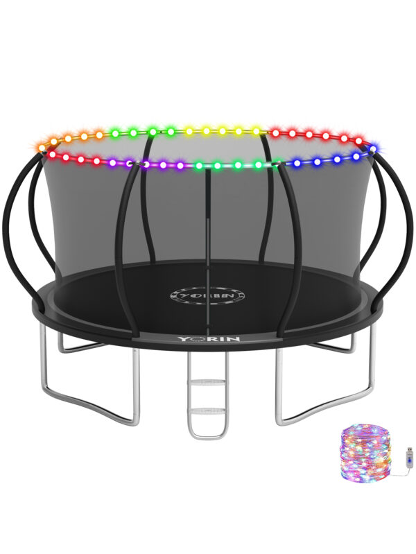 Beta Lite Series Trampoline with Light Black - 12FT