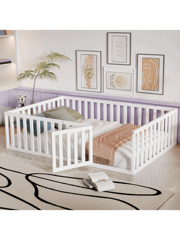 Wooden Bunk Bed for Kids White - Full
